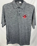 (1 of 1) MID Heather Grey Polo - SMALL