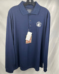 (1 of 1) MID Navy Long Sleeve Polo - LARGE