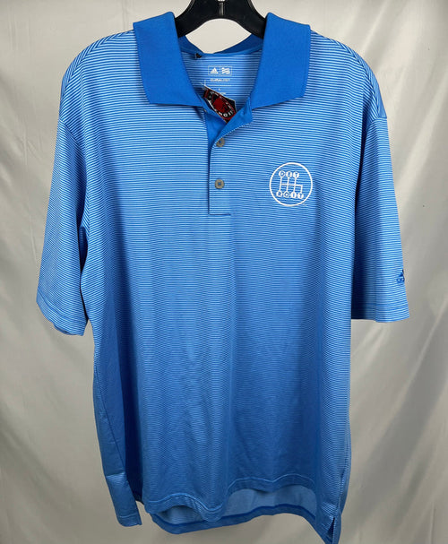 (1 of 1) Shifter Blue Striped Polo - LARGE