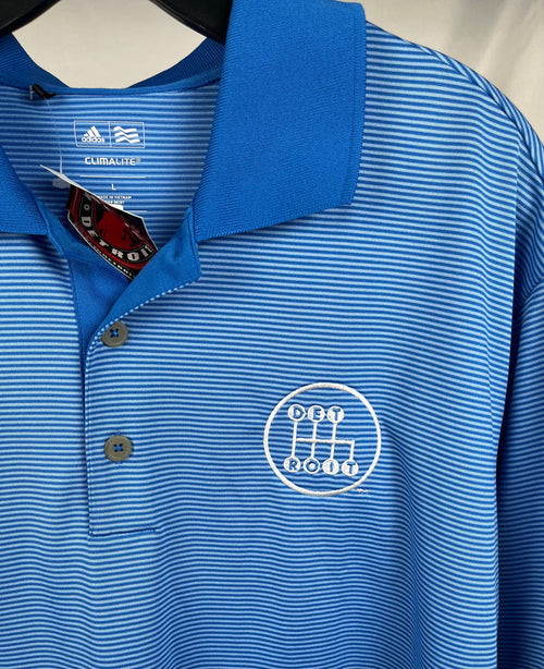 (1 of 1) Shifter Blue Striped Polo - LARGE