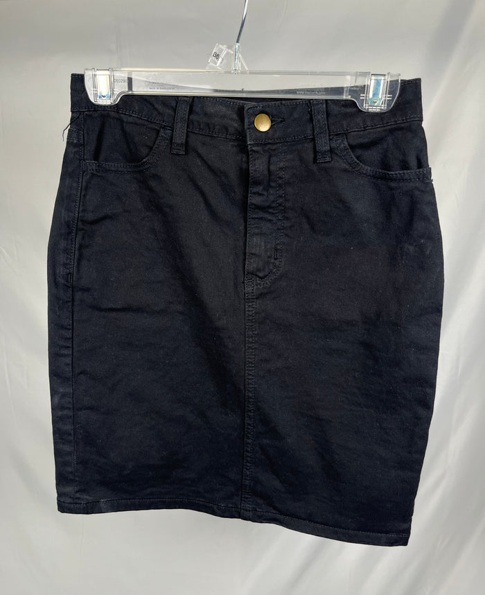 (1 of 1) Vintage MID Black Jean Skirt - MEDIUM