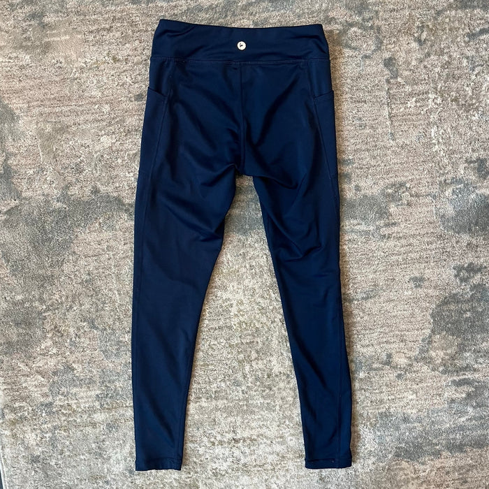 90 Degree by Reflex Navy Blue Pocket Leggings 10