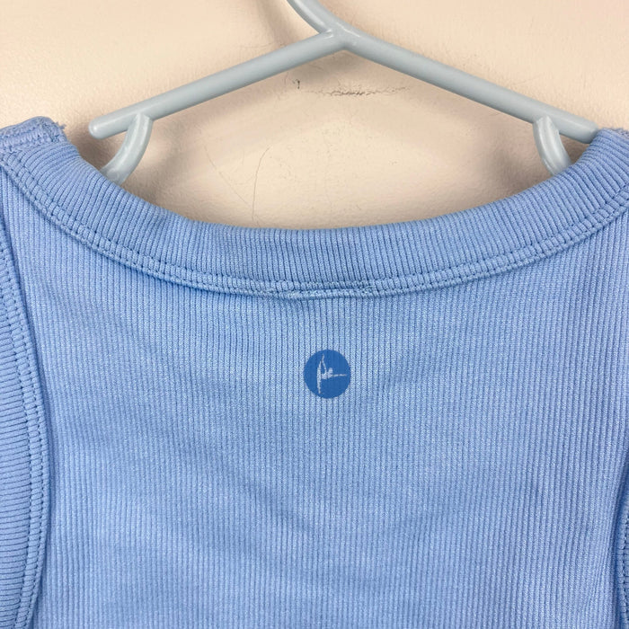 90 Degree by Reflex Rib Seamless Tank Top Blue M 10