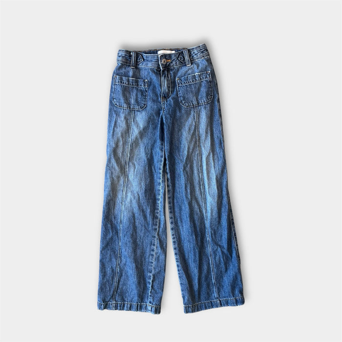 Abercrombie Kids High Rise Ultra Wide Leg Jeans 9/10 Long