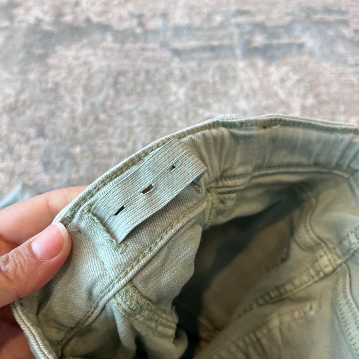 Abercrombie Kids High Rise Wide Leg Cargo Jeans 7/8 Long