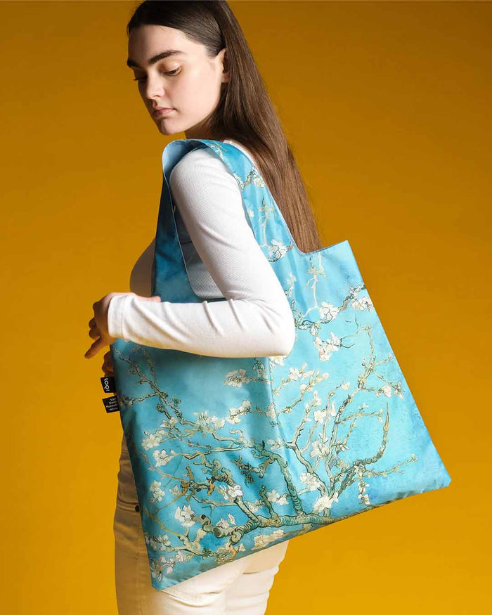 Almond Blossom by Vincent VAN GOGH Recycled Bag | LOQI | Recycled Bag