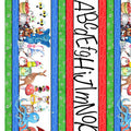 Alphabet Soup - Stripe - Multi - Alphabet - Qt Fabrics - 28208-X