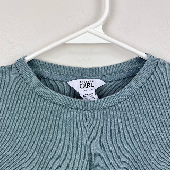 Athleta Girl Give it a Twist Long Sleeve Top M 8-10