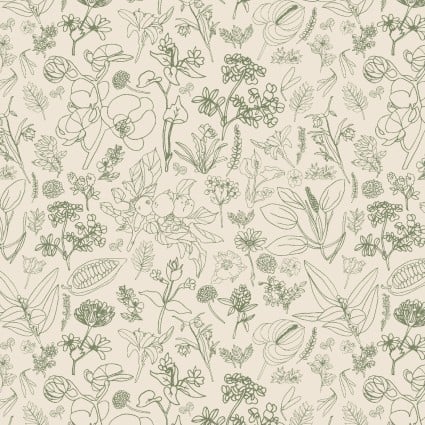 Au Naturel- Field Of Flowers - Pnbanat-4899-Lg- P & B Textiles