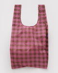 Azalea Pink Tartan Big BAGGU | BAGGU | Big BAGGU