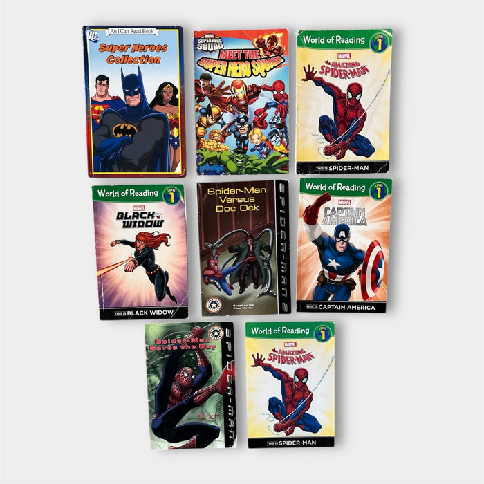 Beginner Reader Super Hero Book Lot