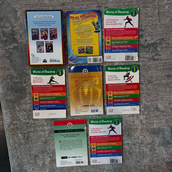 Beginner Reader Super Hero Book Lot
