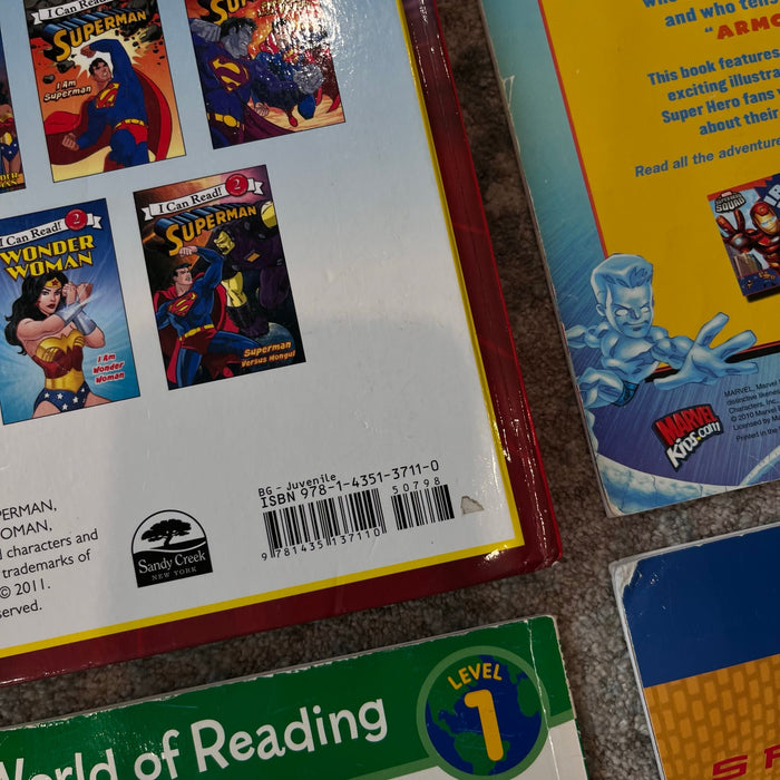 Beginner Reader Super Hero Book Lot