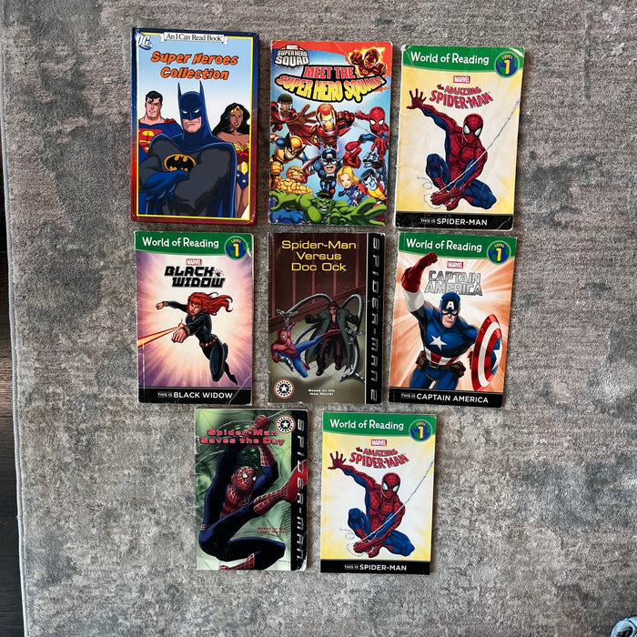 Beginner Reader Super Hero Book Lot