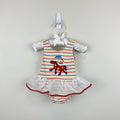 Big Fish by Sweet Potatoes Striped Circus Ruffle Bathing Suit 6 Months