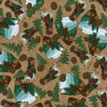 Bigfoot Country - Sasquatch Toss - P&B Textiles - BCOU6125-Z