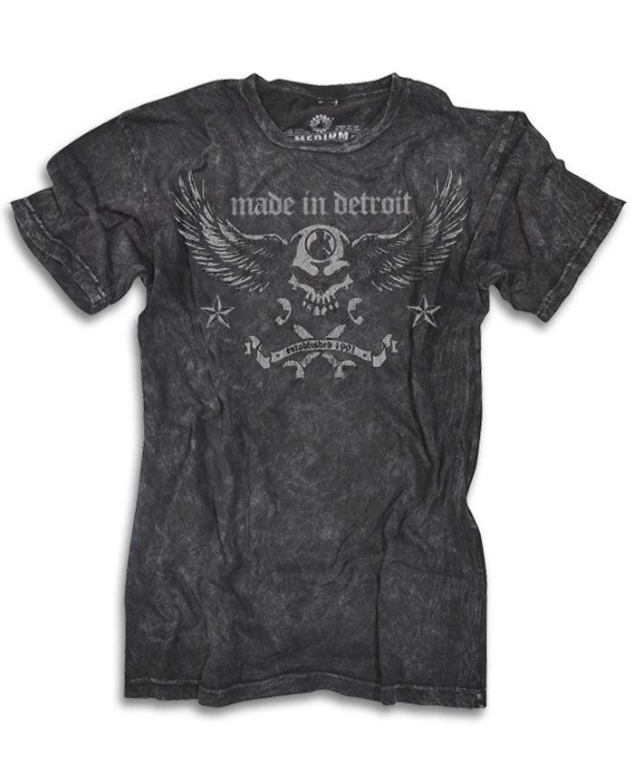 Biker Wrench Mineral Wash Tee - SMALL