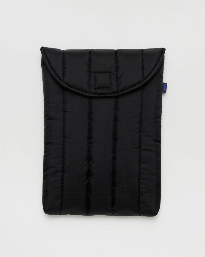 Black 13/14" Puffy Laptop Sleeve | BAGGU | Laptop Sleeve 13”/14"