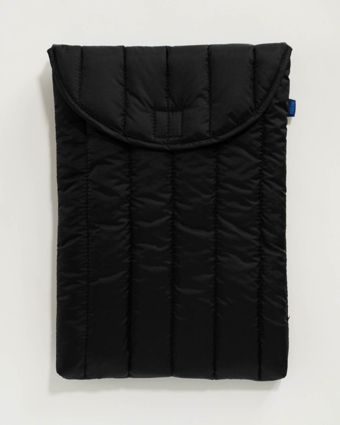 Black 16" Puffy Laptop Sleeve | BAGGU | Laptop Sleeve 16"