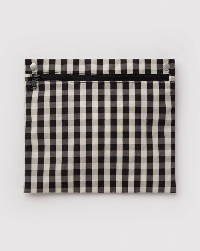 Black and Cream Gingham Cloud Carry-On | BAGGU | Cloud Carry-On