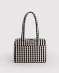 Black and Cream Gingham Everyday Cloud Bag | BAGGU | Everyday Cloud Bag