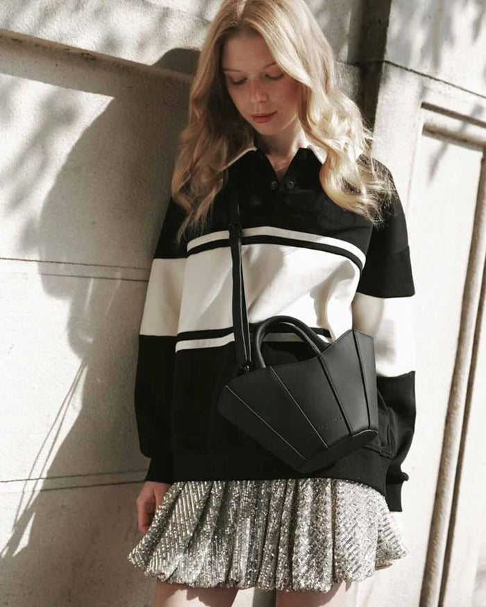 Black Josefine Mini Waterproof Tote Bag