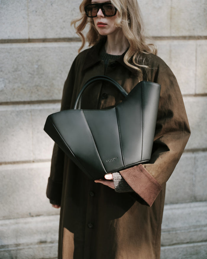 Black Josefine Waterproof Tote Bag