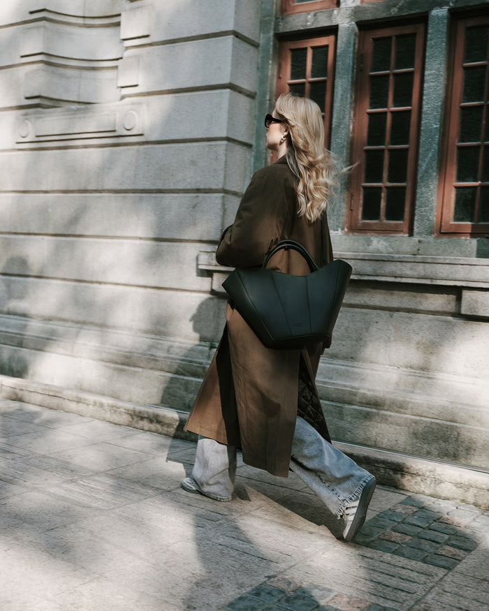 Black Josefine Waterproof Tote Bag