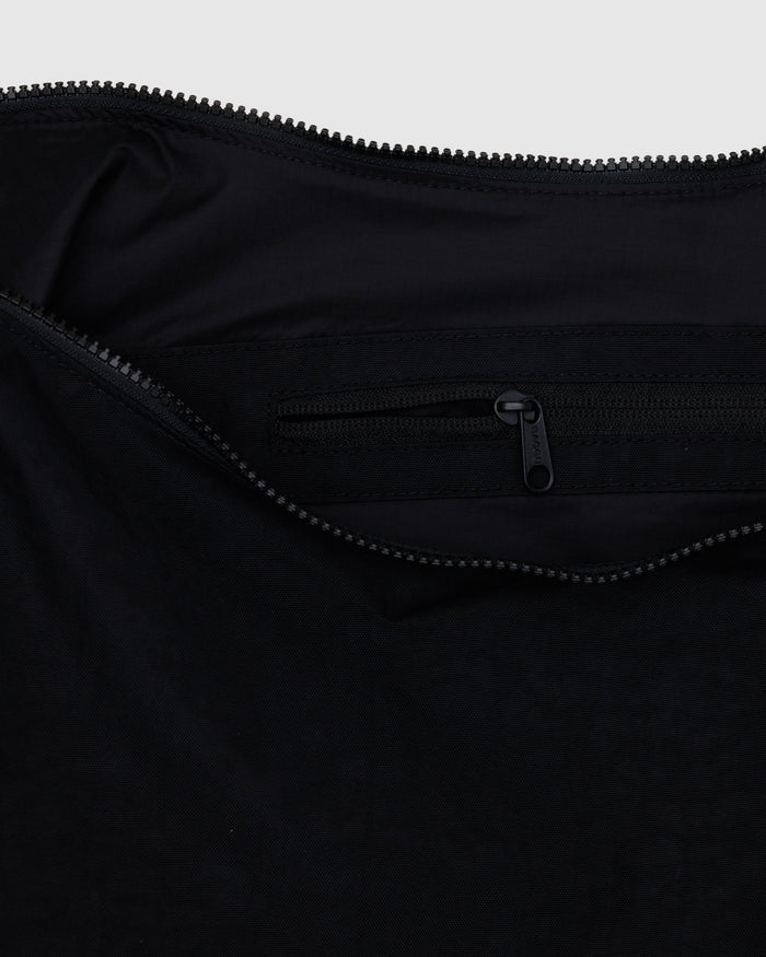 Black Large Nylon Crescent Bag | BAGGU | Large Nylon Crescent Bag