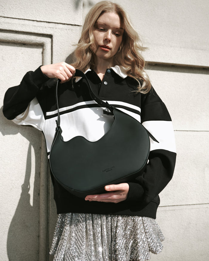 Black Mila Waterproof Shoulder Bag