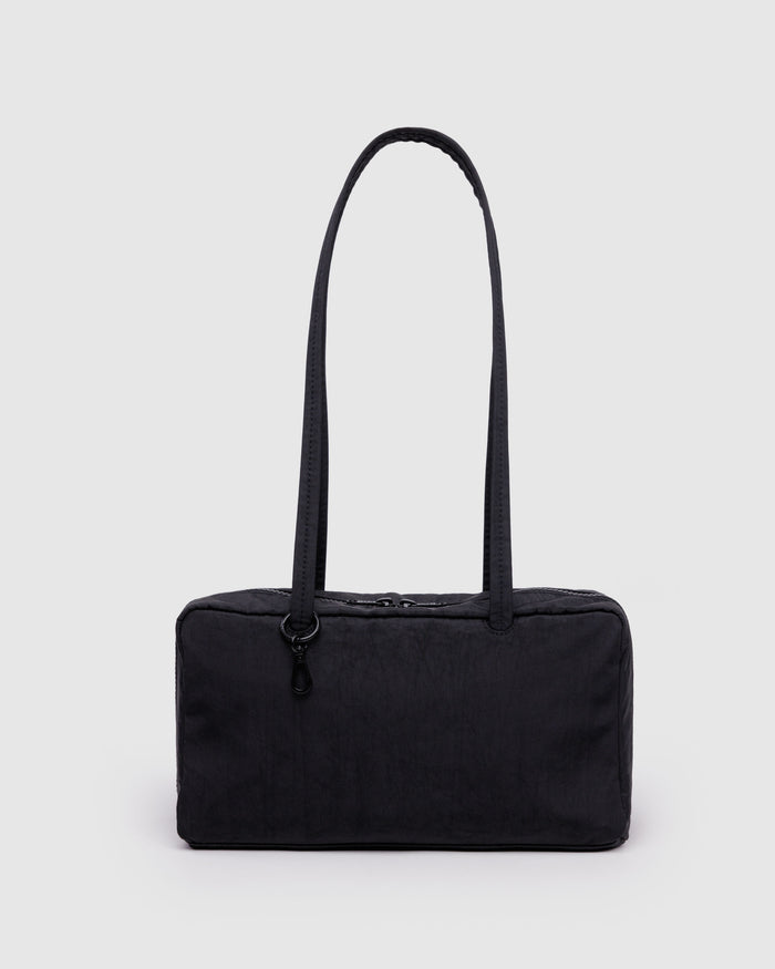 Black Nylon Bowler Bag | BAGGU | Nylon Bowler Bag