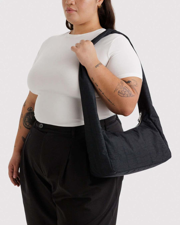 Black Nylon Meringue Bag | BAGGU | Nylon Meringue Bag