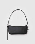 Black Recycled Leather Pochette | BAGGU | Shoulder Bag
