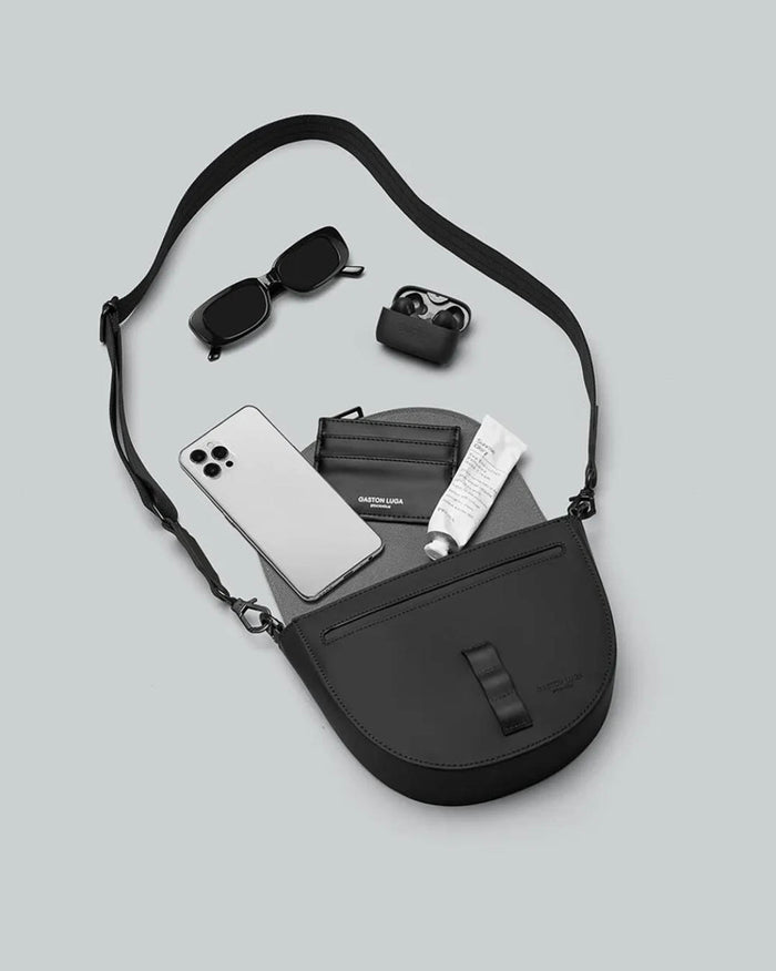 Black Spläsh Moon Waterproof Crossbody Bag