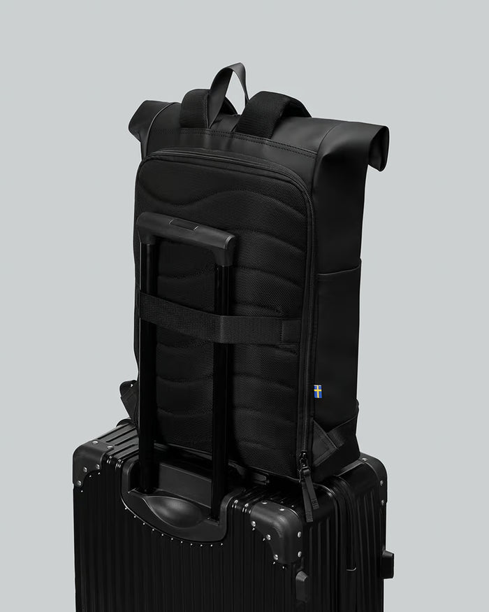 Black Spläsh Rolltop 16" Waterproof Backpack