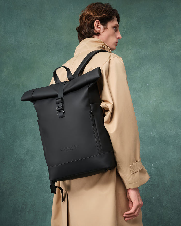 Black Spläsh Rolltop 16" Waterproof Backpack