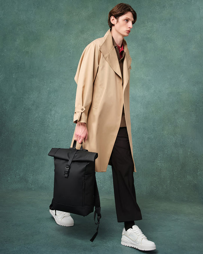 Black Spläsh Rolltop 16" Waterproof Backpack