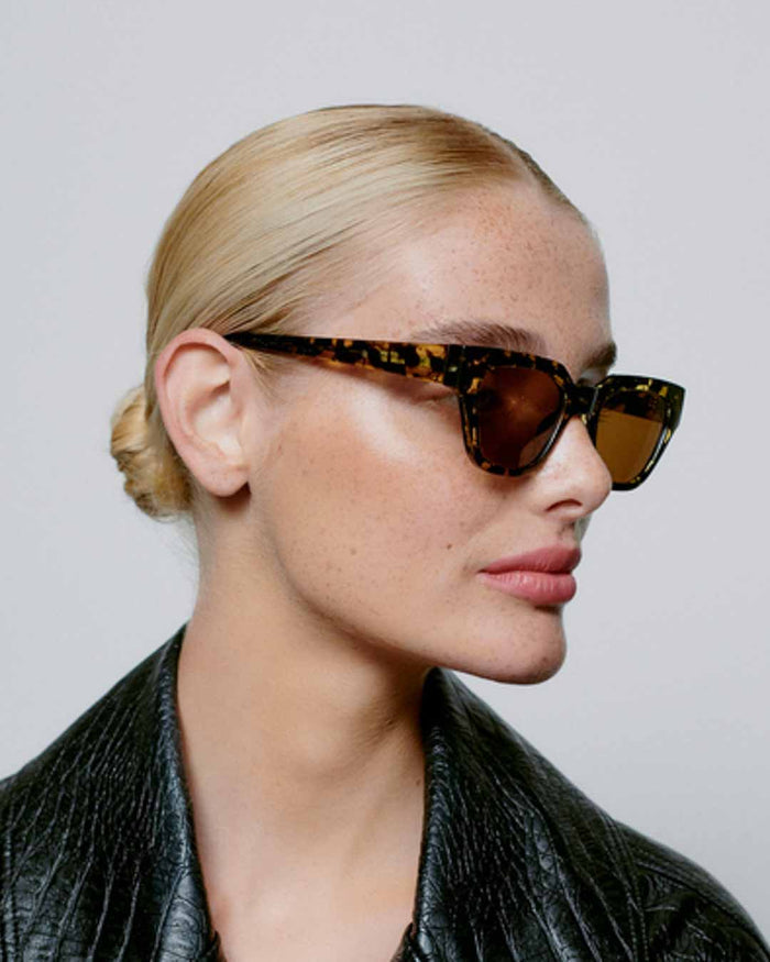 Black / Yellow Tortoise Kaws Sunglasses