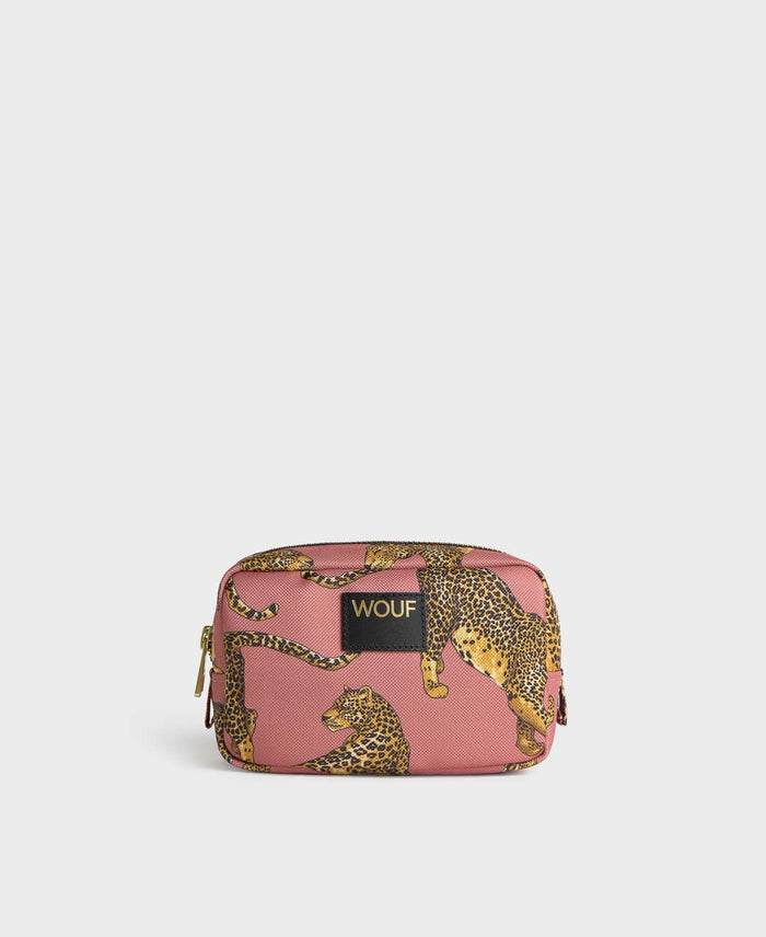 Blush Leopard Makeup Bag | WOUF | Makeup Bag