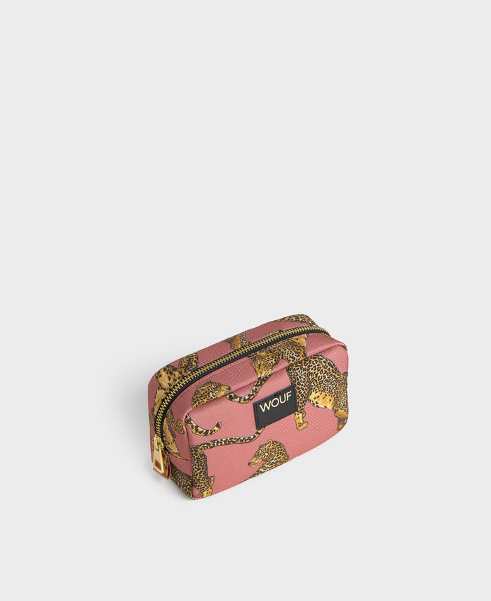 Blush Leopard Makeup Bag | WOUF | Makeup Bag
