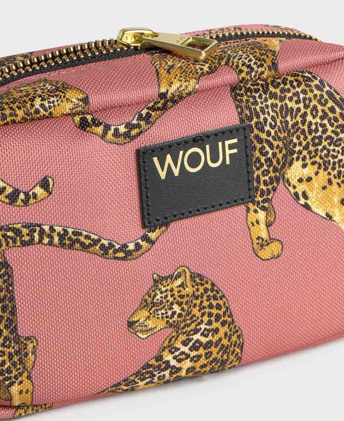 Blush Leopard Makeup Bag | WOUF | Makeup Bag