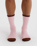 Blush Mix Ribbed Sock | BAGGU | Socks