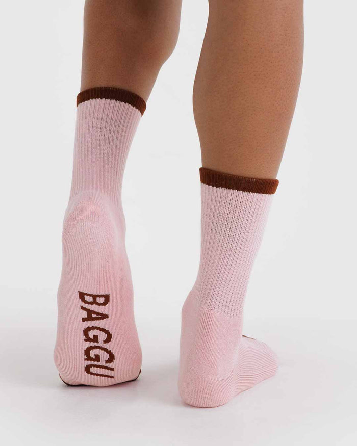 Blush Mix Ribbed Sock | BAGGU | Socks