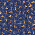 Buck Wild - Blue - Deer Silhouettes - 30806N - Qt Fabrics