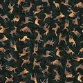 Buck Wild - Deer Silhouettes- Green - 30806F- Qt Fabrics