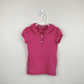 Busy Bees Eliza Ruffle Polo Pink Stripes 8