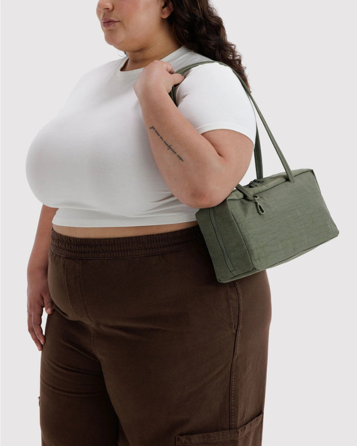 Caper Nylon Bowler Bag | BAGGU | Nylon Bowler Bag