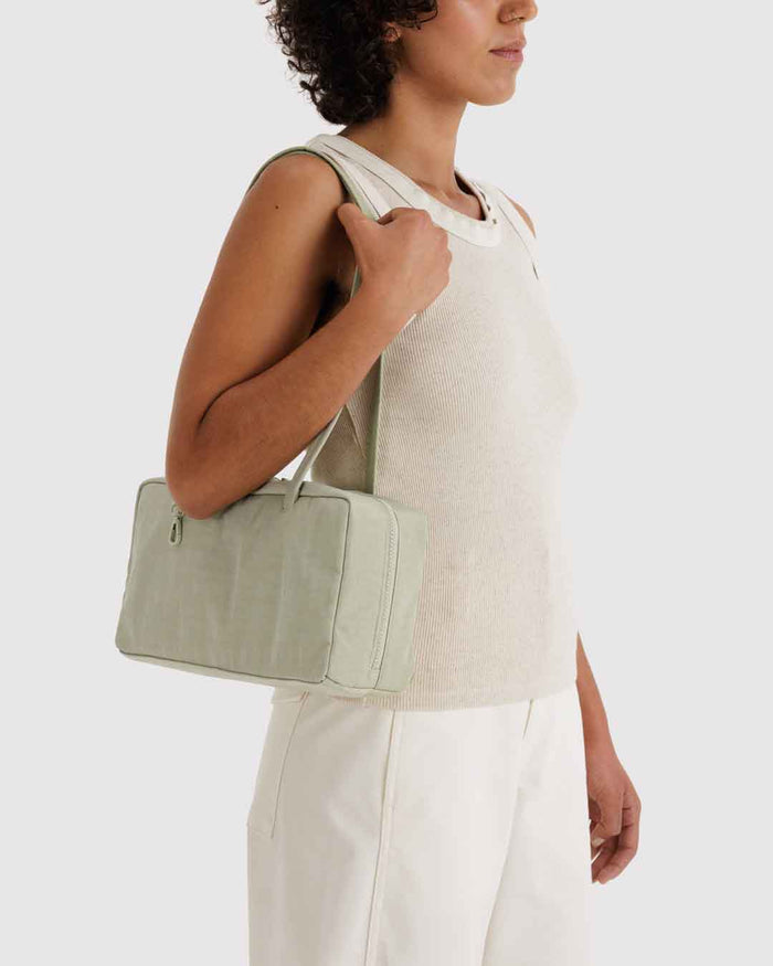 Celadon Nylon Bowler Bag | BAGGU | Nylon Bowler Bag