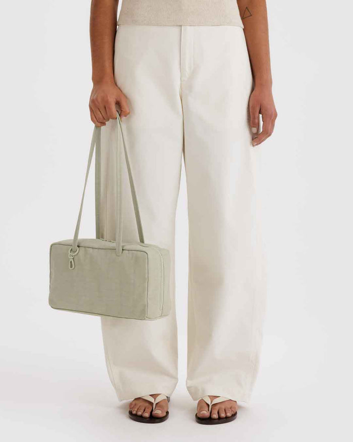 Celadon Nylon Bowler Bag | BAGGU | Nylon Bowler Bag
