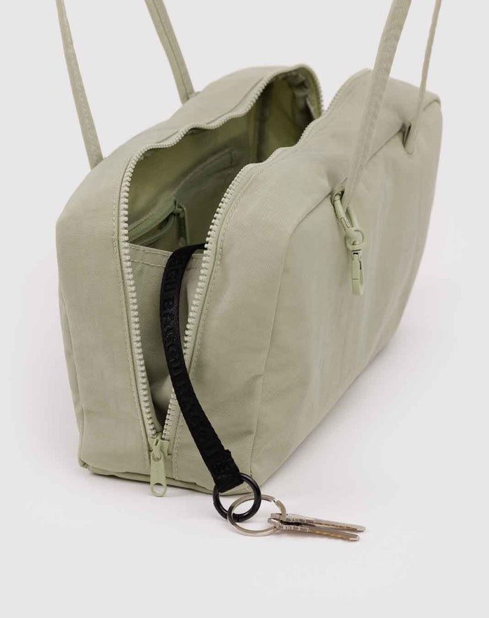 Celadon Nylon Bowler Bag | BAGGU | Nylon Bowler Bag